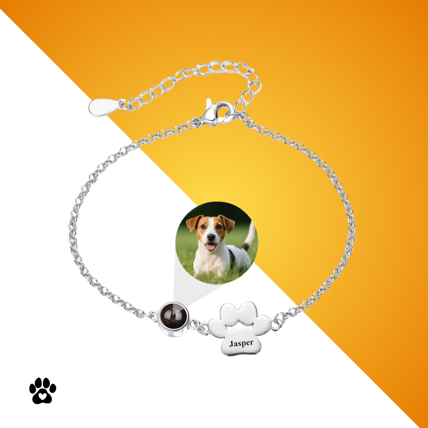 Personalisiertes Pfoten-Projektionsarmband