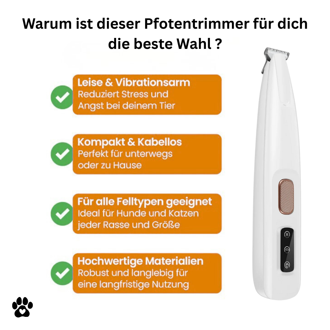 Pfotentrimmer - Sicher & Leise