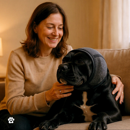 Gehörschutz Hund - Ohrenhaube mit Geräuschdämpfung