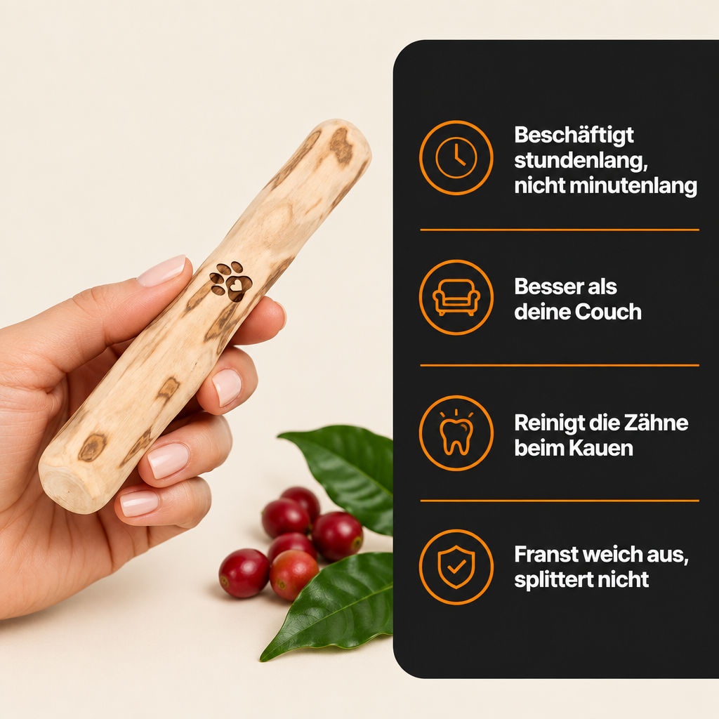 Der Kaui – Kaustick aus Kaffeeholz