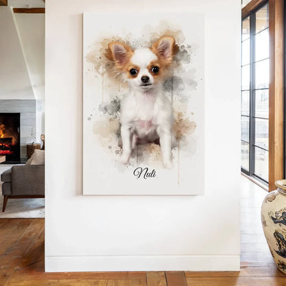 Personalisiertes Portrait im Aquarellstil