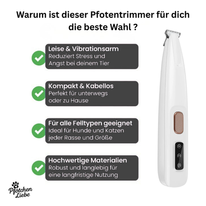 Pfotentrimmer - Sicher & Leise