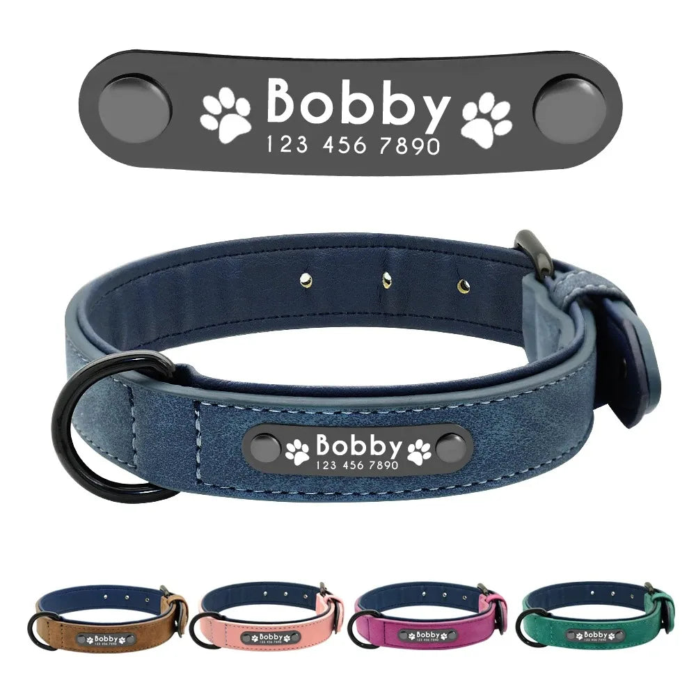 Premium Lederhalsband mit personalisierter Prägung