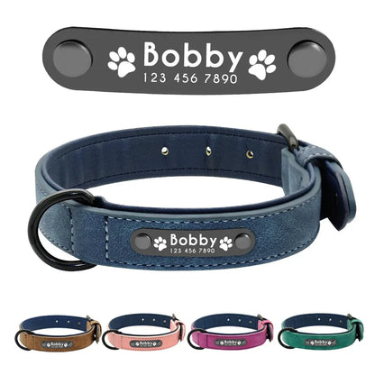 Premium Lederhalsband mit personalisierter Prägung