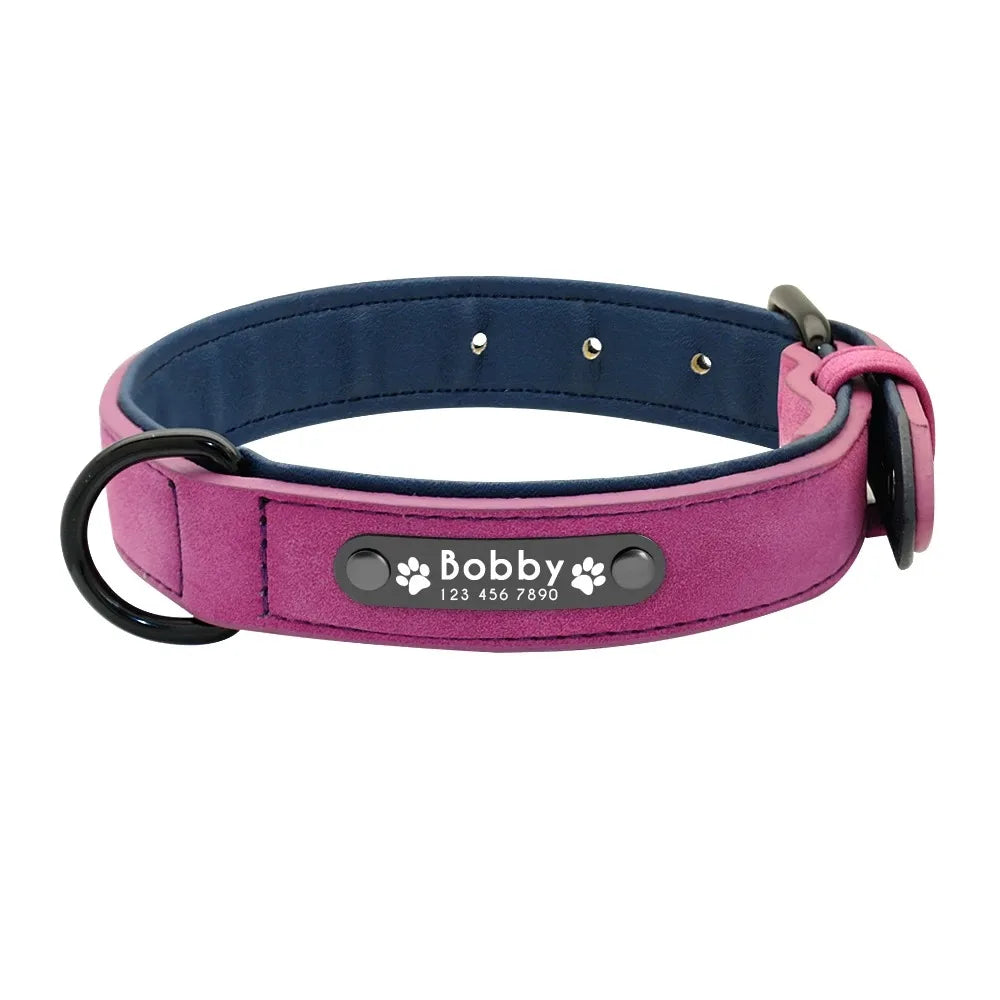 Premium Lederhalsband mit personalisierter Prägung