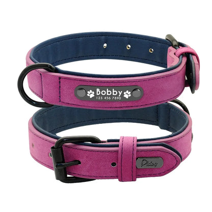 Premium Lederhalsband mit personalisierter Prägung