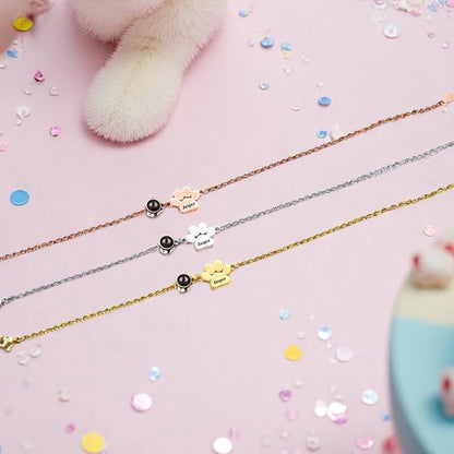 Personalisiertes Pfoten-Projektionsarmband