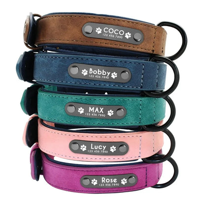 Premium Lederhalsband mit personalisierter Prägung