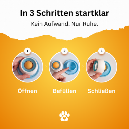 Schleckball mit rutschfestem Stand