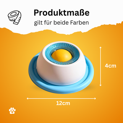 Schleckball mit rutschfestem Stand