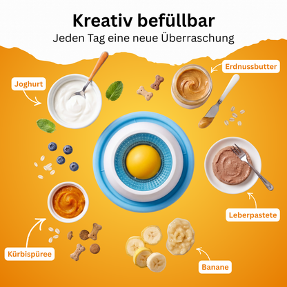Schleckball mit rutschfestem Stand