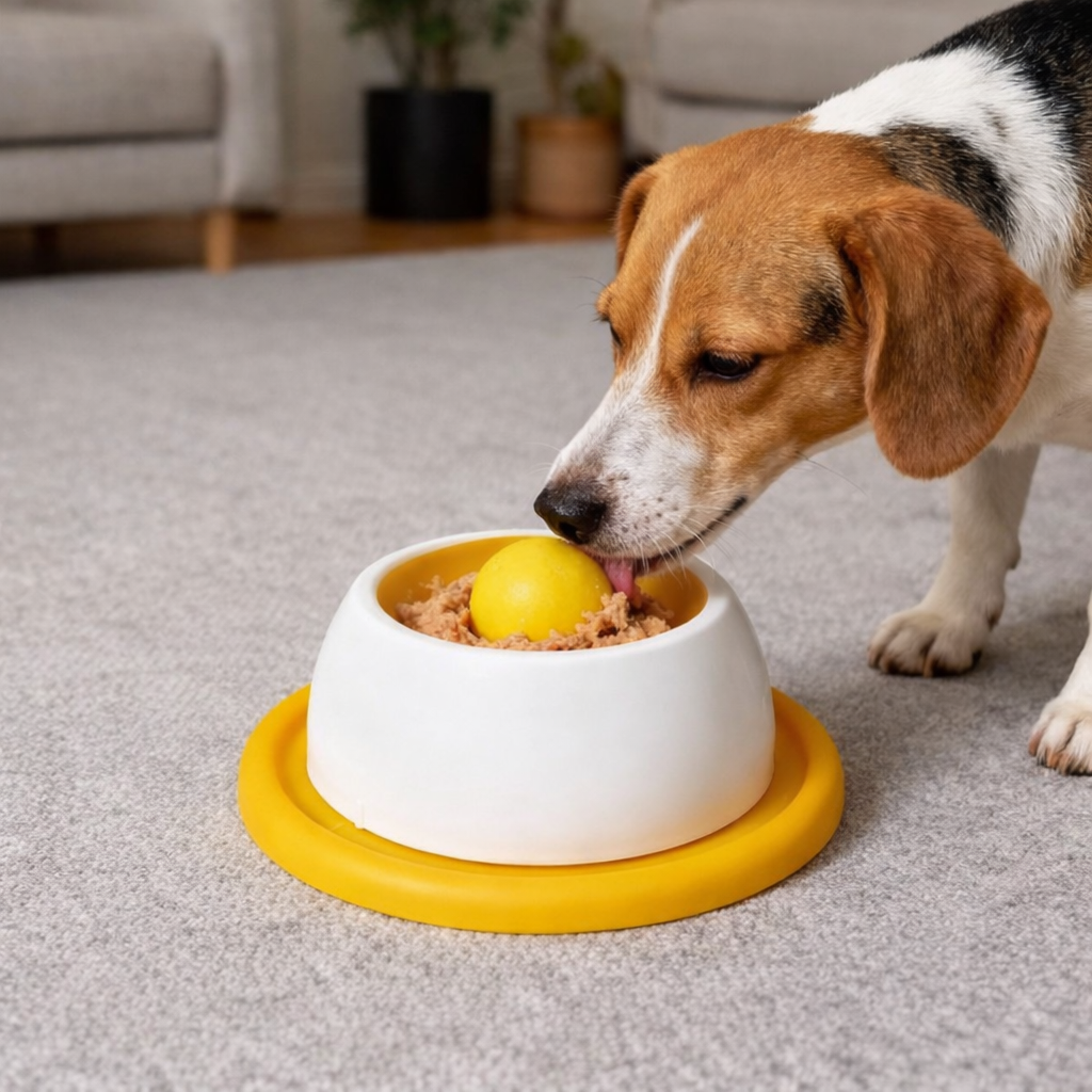 Beruhigendes Leckspielzeug mit rutschfestem Stand