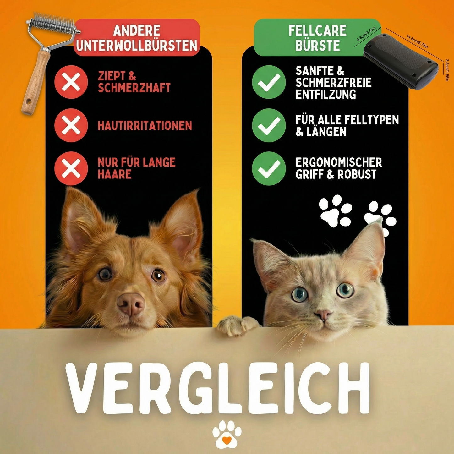 Fellcare Unterwollbürste