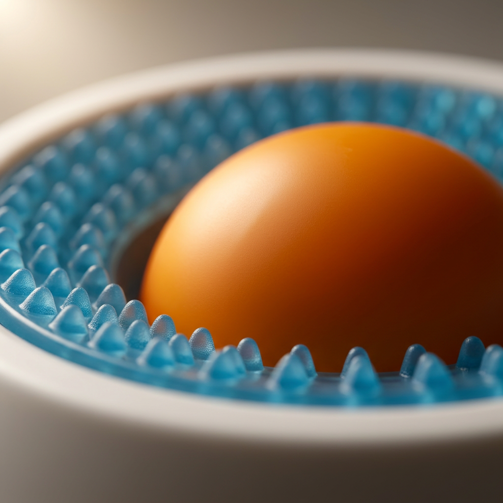 Schleckball mit rutschfestem Stand