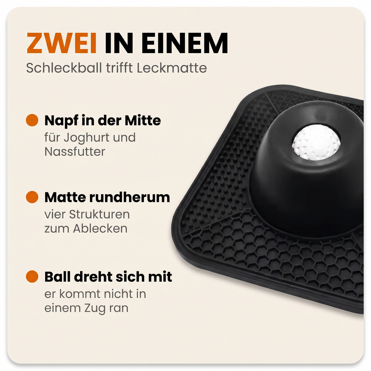 Der Schlecki mit Leckmatte