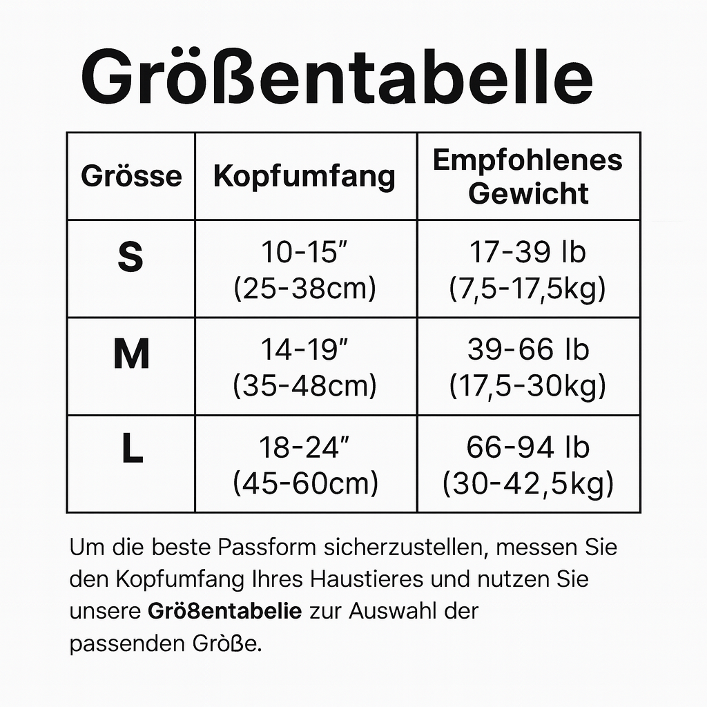 Gehörschutz Hund - Ohrenhaube mit Geräuschdämpfung