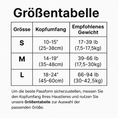 Gehörschutz Hund - Ohrenhaube mit Geräuschdämpfung